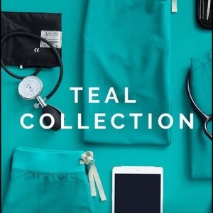 Teal figs livingston pants XSP scrub pants